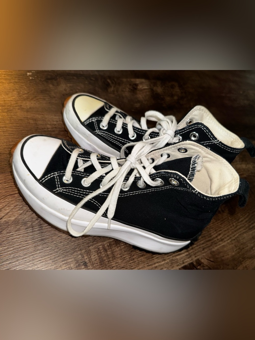Converse Black and White High-Top Sneakers